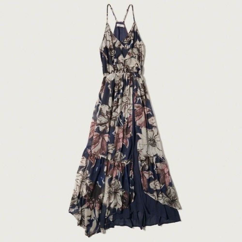 Navy Floral Dress